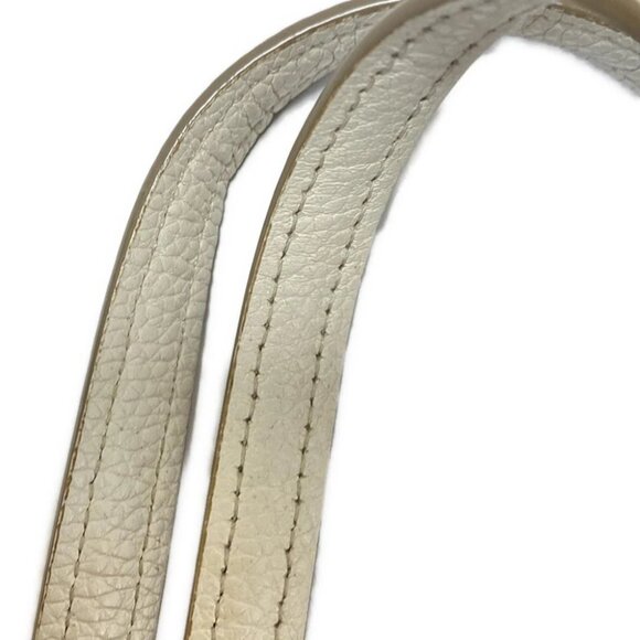 Auth COACH Pebbled Leather Prairie Satchel 34340 Cream Leather - Handbag - Picture 5 of 12